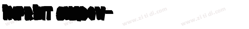 Imprint Shadow字体转换